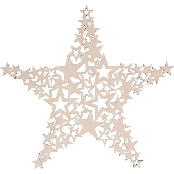 Rayher Деревянная декоративная звезда FSC Mix Credit 21,7 см Диаметр 1 шт. 46708505