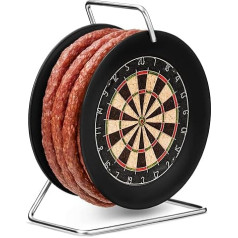 Катушка для колбасы Wurstbaron® в виде доски для игры в дартс, 3,5 м колбасы по-краковски, высокое качество и аромат дымка, забавный подарок, 240 г