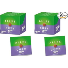 Milka Alles Gute Chocolates 10 x 110 г, Изысканные пралине из альпийского молочного шоколада с какао-кремовой начинкой (упаковка из 2)