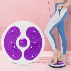 Wmzjnljy Twist Waist Disc Board with Handles, Adjustable Waist Trainer, Twisting Disc with Massage Sole for Trimings on Waist, Arms, Hips and Thighs (J35-1)