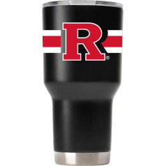 Gametime Sidekicks Rutgers Scarlet Knights Black Tumbler - официальный лицензионный продукт, нержавеющая сталь 18/8, двойные стенки, вакуумная изоляция, логотипы с УФ-