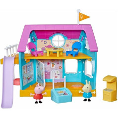 Игрушка для дошкольников Peppa Pig F3556 Club Peppa's Kids Only Clubhouse, звуковые эффекты, 2 фигурки, 7 аксессуаров, от 3 лет, разноцветный