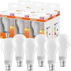 Светодиодная лампа OSRAM LED Star Classic A150 для цоколя B22d, грушевидная форма, GL FR, 2452 люмен, теплый белый (2700K), замена обычных ламп накаливания 150 Вт, н