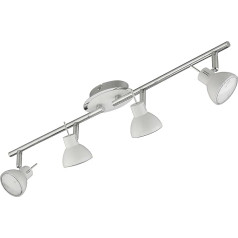 Briloner Leuchten LED Spot, 4-flammig, 4 Вт, Strahler dreh- und schwenkbar, weiß/chrom 2834-046