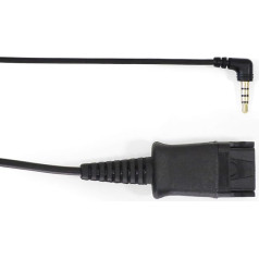 Snom ACPJ 3,5-mm-Adapterkabel zum Anschließen des A100M- und A100D-Headsets an das DECT-Mobilteil M25/M65/M85 oder ein anderes Telefon/Smartphone/Computer mit 3,5-mm-Buchse 00004344