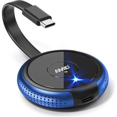Беспроводной передатчик 5.8G USB C 165FT/50M USB-C Transmitter HDMI Wireless Transmitter HDMI Wireless для ноутбука, iPhone 15, ТВ-бокса, камеры к монитору, проектору, телевизору (T