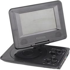 Портативный DVD-плеер с большим поворотным экраном, 806 Mobile DVD Player, 1500 MAH, перезаряжаемый, поддерживает синхронизацию с ТВ/ SD-картой/USB/регионом (