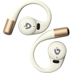 VoxSoul открытые наушники Bluetooth, открытые наушники Bluetooth 5.3, наушники беспроводные Bluetooth 55 часов воспроизведения, бежевый Bluetooth наушники спорт с