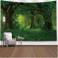 Mesnt Гобелен Природа Большой, Лес Природа Пейзаж Висит Настенное Полотенце Гостиная Спальня Пикник Одеяло Коврик Йога Мат Украшение Стены (