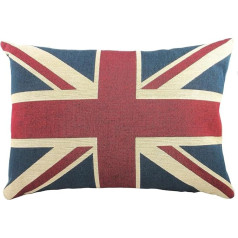 Evans Lichfield UNION JACK CUSHION POLYESTER FILLED COTTON MULTI COLOUR UNION JACK 46 X 32