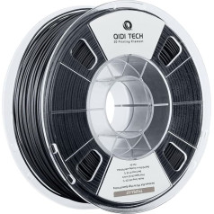 QIDI TECH TPU 95A High Fluidity Filament 1.75 mm, TPU95A-HF Flexible 3D Printer Filament, High Elasticity, Suitable for High Speed Printing, 1 kg Spool (2.2 lbs), Black