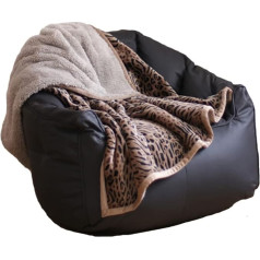 Hggzeg Леопардовый Принт Флис Одеяло Пушистый Мягкий Шерпа Диван Одеяло Теплый Толстый Кровать Одеяло Уют Путешествия Одеяла для Спальни Гос