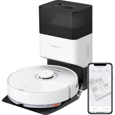 roborock Q7 Max+ Робот-пылесос с всасывающей станцией, твердой резиновой щеткой, мощностью всасывания 4200 Па, пылесос-швабра Робот PreciSense LiDAR навига