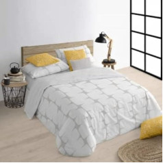 Пододеяльник Belum для кроватей 135/140 см (220 x 220 см) 100% органический хлопок 175 Thread Count Oeko-Tex Модель Lahan Grey