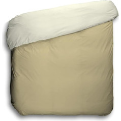 Play Basic Collection - Пододеяльник гладкий двусторонний бежево-льняной 290 x 220 см