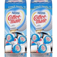 Coffee-Mate - Французская ваниль - жидкие сливки - 50 x 11 мл | упаковка из 2 штук