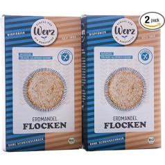 Werz Безглютеновые хлопья эрдальмонда 2 упаковки (2 x 250 г) - органические