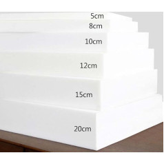 Polsterschaumkissen mit hoher Dichte, Ersatz-Polsterung, 120 x 120 x 8 см, zuschneidbar auf jede Größe, Sofa-Schaumstoff, für Wohnaccessoires