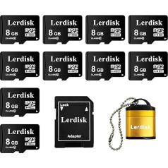 Lerdisk Завод Оптовая Микро SD карты 8GB Pack of 10 в Bulk Micro SDHC Произведено уполномоченным лицензиатом