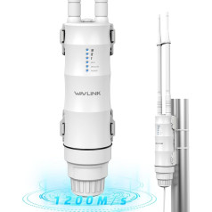 Мощный наружный WiFi ретранслятор WAVLINK AC1200 Wireless Signal Booster Outdoor 2.4G+5G Outdoor WiFi Router Access Point PoE Support