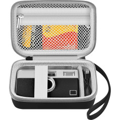 Leayjeen Чехол для цифровой камеры ZORNIK/AGFA PHOTO/Snap Touch и KODAK Printomatic/Smile, защитная оболочка EVA (только чехол) черный, черный, современный, черный, совре