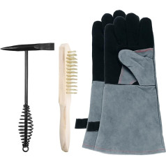 Карта сайта Карта сайта Schweißmeißelhammer mit Spiralfedergriff und 26,9 cm Schweißdrahtbürste, verkupfert und 40,6 cm Schweißhandschuhe, Schlackenentfernungswerkzeug, 3 Stück