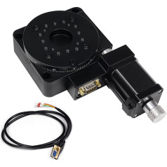 Электрический поворотный станок, Φ100 мм подшипниковая шкала, оптическая вращающаяся платформа, моторизованный поворотный стол, 360° прециз