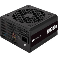 Corsair RM750e Полностью модульный малошумный блок питания ATX (двойное подключение EPS12V, конденсаторы с номиналом 105°C, эффективность 80 Plus Gold, подде