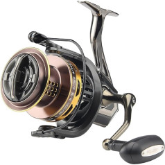 HAUT TON Big GAME8000/10000/12000 Surf Spinning Fishing Reel, 20 кг тяговое усилие, подшипники без люфта, металлическое сиденье катушки, шестерни из цинкового сплава дл