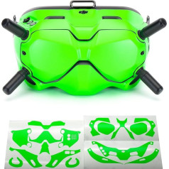 WRAPGRADE Кожа Совместимость с DJI FPV | Goggles V2 (неоновый зеленый)