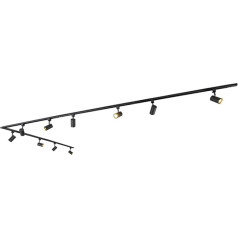 QAZQA - Современная 1-фазная рельсовая система в комплекте I точечный светильник I потолочный точечный светильник I потолочный точечный светил