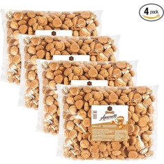 Gadeschi Amaretti (4 x 1 кг) | Итальянская выпечка из абрикосовых косточек | Кофейная выпечка больших размеров | 4 кг печенья Amaretti