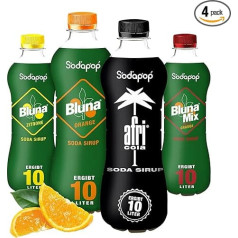 Набор сиропов Sodapop BLUNA & AFRI, кола-апельсин, кола, апельсин, лимон