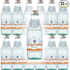Acqua Panna Toscana Spring Water 250ml Glass Bottle (Pack of 12, Total 2.993ml)