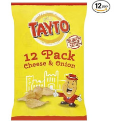 Картофельные чипсы Tayto со вкусом сыра и лука 12 x 25 г
