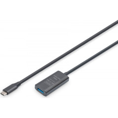 Активный удлинительный кабель, usb 3.0 5gbps, usb-c - usb-a, 5m