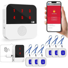 WIOONI Кнопка экстренного вызова для пожилых людей Беспроводная кнопка экстренного вызова, домашний экстренный вызов внутренний, совместимы