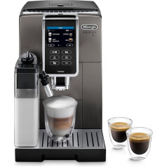 De'Longhi Dinamica Plus ECAM 372.95.TB Полностью автоматическая кофемашина с молочной системой LatteCrema, капучино и эспрессо одним нажатием кнопки, цветной се