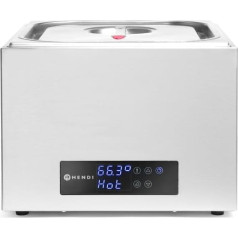 HENDI Sous-Vide Device, Sous-Vide Cooker, с разделителем из 4 частей, вакуумирование продуктов на водяной бане, диапазон температур: 35°C - 90°C, GN 2/3, 13 л, 230 В, 400 Вт,