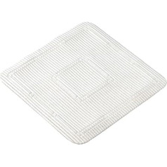 Коврик для душа Homecraft Soft-Feel, 555 x 555 мм, Удобный, безопасность и защита, Полезно для пожилых людей и детей, белый, большой, квадратный, нескользя
