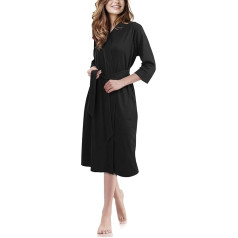 NY Threads Ladies Luxury Lightweight Soft Polycotton Knit Dressing Gown