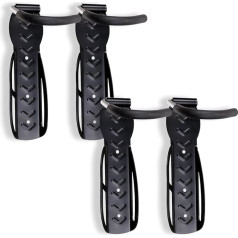 Schramm® Pack of 4 Bicycle Holder Wall Mount Black Bicycle Mount for 4 Bicycles Wall Mounts Wall Mounts Bracket Bicycle Stand