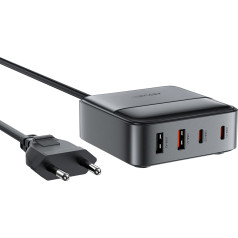 Acefast Настольная зарядная станция Z6 GaN 2x USB-A 2x USB-C PD 65W - черный