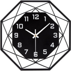 VINILITE Настенные часы металлические черные в винтажном стиле без тикающих звуков бесшумные винтажные настенные часы с арабскими цифрами 30 с