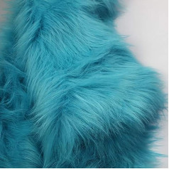 NAKAN Милый Синий Толстый 150 x 50 см Искусственный Мех Лисы Длинный Ворс Ткань 70 мм Роскошные Мягкий Плюш Искусственный Мех Лохматый для Ремесл