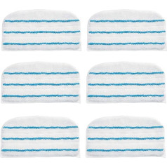 GIONAR 6 Pack Beldray BEL01097 Washable Steam Mop Pads Main Floor Cleaning Replacement Cloths for Black and Decker FSM1600, FSM1610, FSM1620, FSMP20-XJ