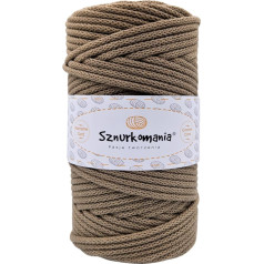 Хлопковый шнур 5 мм 100 м, 46 цветов, цвет мокко, пряжа для макраме, хлопковая пряжа, плетеный хлопковый шнур 5 мм с сердечником, шнур для макраме