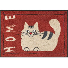 Коврик Wash&Dry Doormat, акрил красный, 50 x 75 x 0,7 см