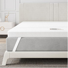 BedStory Topper Dust Mite Proof Breathable Viscoelastic Mattress Topper with Removable and Washable Cover (150 x 190 см)