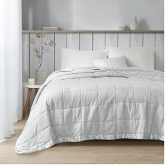Madison Park MP51-2605 Cambria Premium Oversized Down Alternative Blanket with 3M Scotchgard Full/Queen Grey,Full/Queen